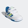 Klettschuh ADIDAS SPORTSWEAR "TENSAUR HOOK AND LOOP", Gr. 25, cloud weiß, bright royal, solar slime, sportlich, Schuhe, für Kinder mit Klettverschluss