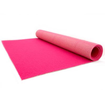 Läufer "PODIUM, Made in Belgium", pink, B:100cm H:2,6mm L:400cm, Polypropylen (PP), PRIMAFLOR-IDEEN IN TEXTIL, Teppiche, Breite 100 cm, robuster Nadelfilz, Uni-Farben