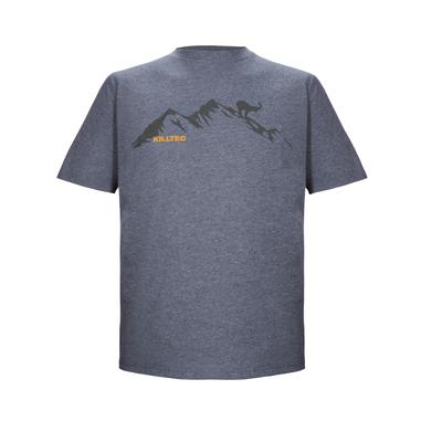 T-Shirt KILLTEC "KOS 365 MN TSHRT", Herren, Gr. M, dunkeblau meliert, Obermaterial: 92% Polyester, 8% Elasthan, meliert, sportlich, Rundhals, Kurzarm, Shirts Image