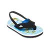 Sandale QUIKSILVER "Molokai Layback", Gr. 22, coronet blau naturama, Obermaterial: Synthetikmaterial / Futter: Textil / Außensohle: EVA-Gummi, Schuhe