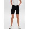 Shorts ONLY "ONLRAIN LIFE MID LONG SHORTS", Damen, Gr. L (40), N-Gr, schwarz, Web, Denim/Jeans, Obermaterial: 53% Viskose (LENZING ECOVERO), 29% Baumwolle, 17% Polyester, 1% Elasthan, unifarben, casual, skinny fit, Hosen