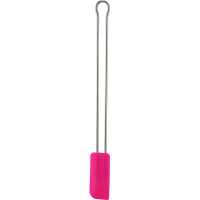 Teigschaber RÖSLE "Pink Charrity Edition", pink (pink, silberfarben), B:2,8cm H:0,7cm, Edelstahl 18/10, Silikon, Küchenpaletten, spülmaschinengeeignet, 26 cm, schmal, pink Image