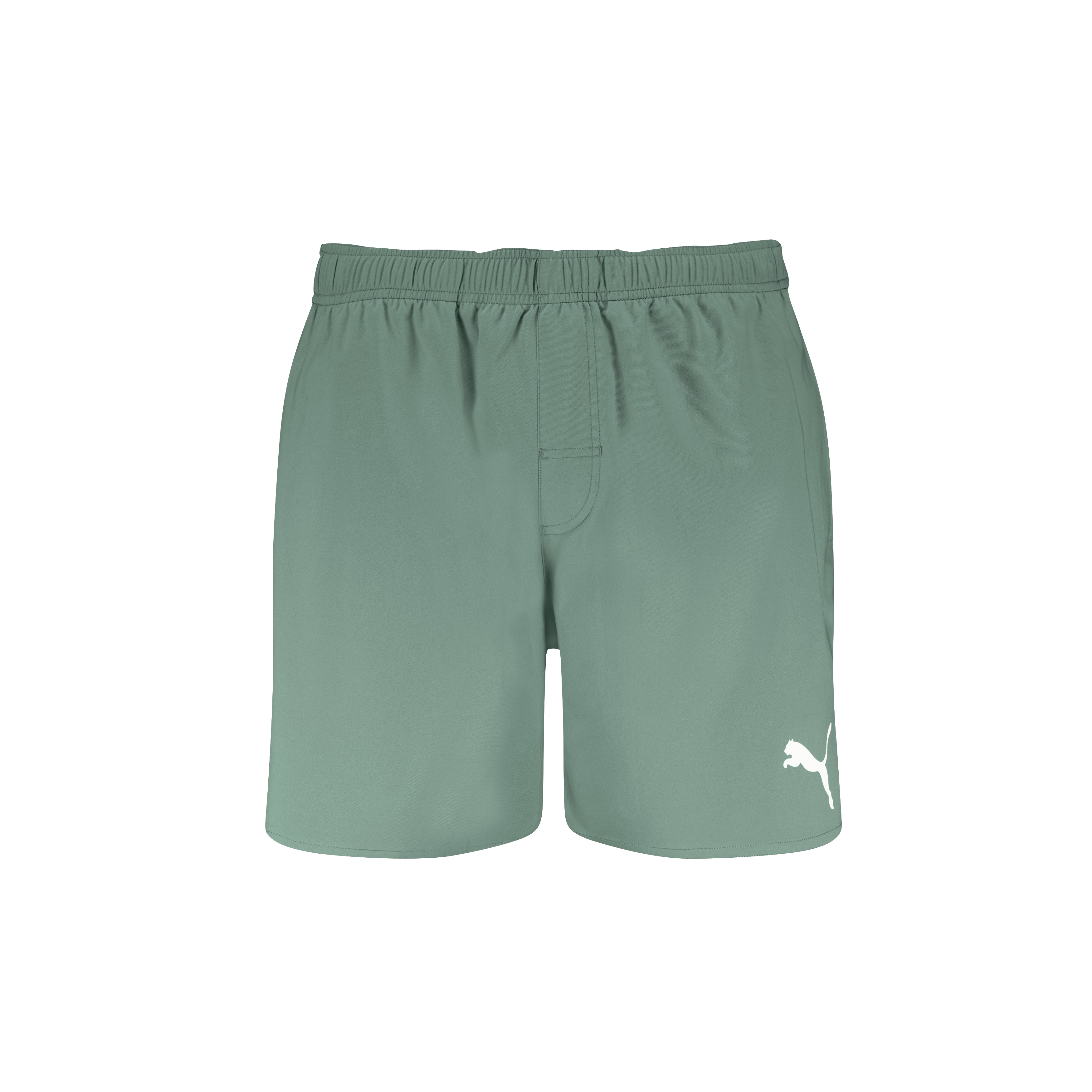 Badeshorts PUMA, Herren, Gr. M, N-Gr, grün (dunkelgrün), Web, Obermaterial: 100% Polyester, unifarben, Badehosen, mit zeitlosem Design Image