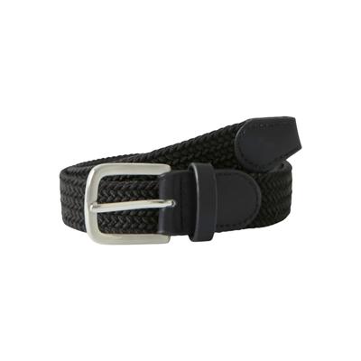 Flechtgürtel NAME IT "NKMSIECE BELT NOOS", Damen, Gr. 55, schwarz, Web, Kunstfaser, unifarben mit Farbeinsatz, casual, Gürtel Image