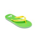 Sandale QUIKSILVER "Molokai Core", Gr. 9(42), bunt (grün, gelb), Obermaterial: Synthetikmaterial / Außensohle: Moosgummi, Schuhe