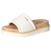 Pantolette MUSTANG SHOES, Damen, Gr. 36, weiß, Lederimitat, casual, Schuhe, Plateausandale, Pool Slides, Sommerschuh mit Softfußbett
