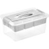 Organizer KEEEPER "henri, Organizer- Box", grau (nordic grau), B:23,00cm H:17,00cm T:35,00cm, Polypropylen (PP), Aufbewahrungsboxen, bequemer Griff zum einfachen Tragen