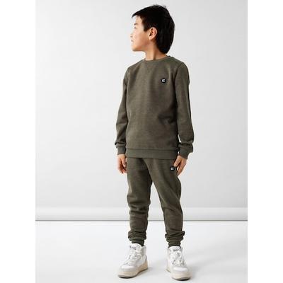 Sweatshirt NAME IT "NKMVIMO für Jungen mit Bündchen und klassischer Form", Jungen, Gr. 116, grün (rifle), Sweatware, Obermaterial: 60% Baumwolle, 40% Polyester, unifarben, casual, lässig geschnitten hüftlang, Rundhals, Langarm Rippbündchen,... Image