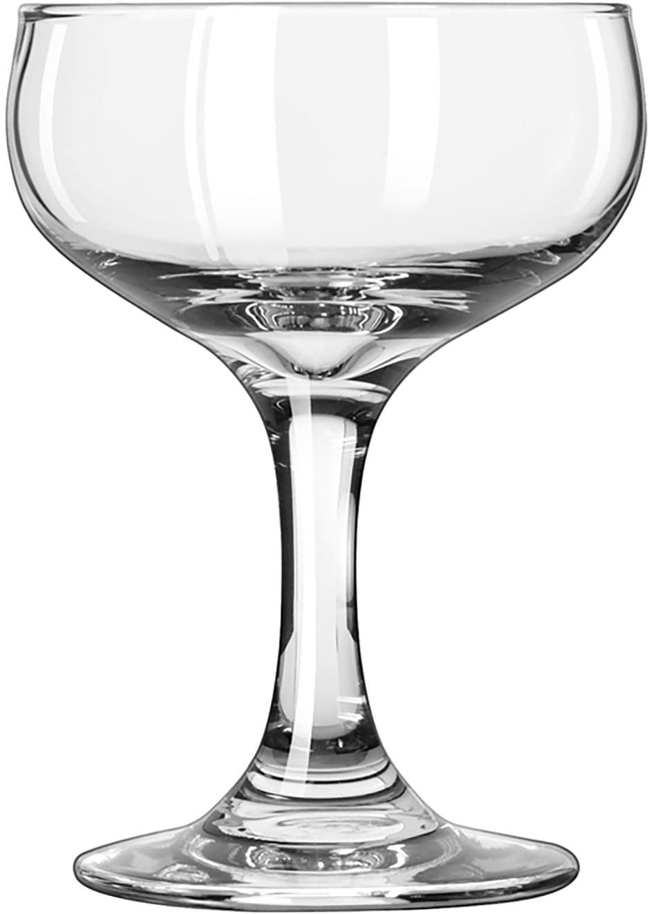 Gläser-Set LIBBEY "Coupe Glas -EMBASSY- 163 ml, Ø 8,5 cm, H: 11,5 cm, 12er Set", transparent, H:11,5cm Ø:8,5cm, Glas, Trinkgefäße, hochwertig verarbeitet, im modernen Design