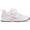 Sneaker LOTTO, Kinder, Gr. 25, rosa (weiß, rose), Synthetik, Kunstfaser, metallic, sportlich, Schuhe, - ohne Schnüren: mit Elastiksenkeln