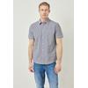 Karohemd STREET ONE MEN, Herren, Gr. 3XL (48), US-Größen, weiß (hellweiß), Web, 100% Baumwolle, kariert, casual, normal normal, V-Ausschnitt, Kurzarm abgesteppt, Hemden, aus reiner Baumwolle