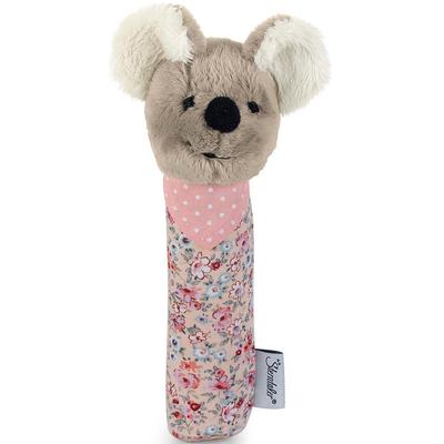 Greifspielzeug STERNTALER "Mabel", grau (grau, rosa), Greifspielzeug, KinderH:17cm, Polyester, Baumwolle, Polycotton, mit Quietsche, H:17cm