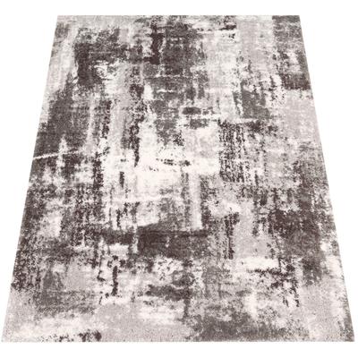 Hochflor-Teppich PACO HOME "Padua 623", grau, B:60cm H:34mm L:100cm, Polyester, Teppiche, Kurzflor, modernes Design, sehr weicher Flor Image
