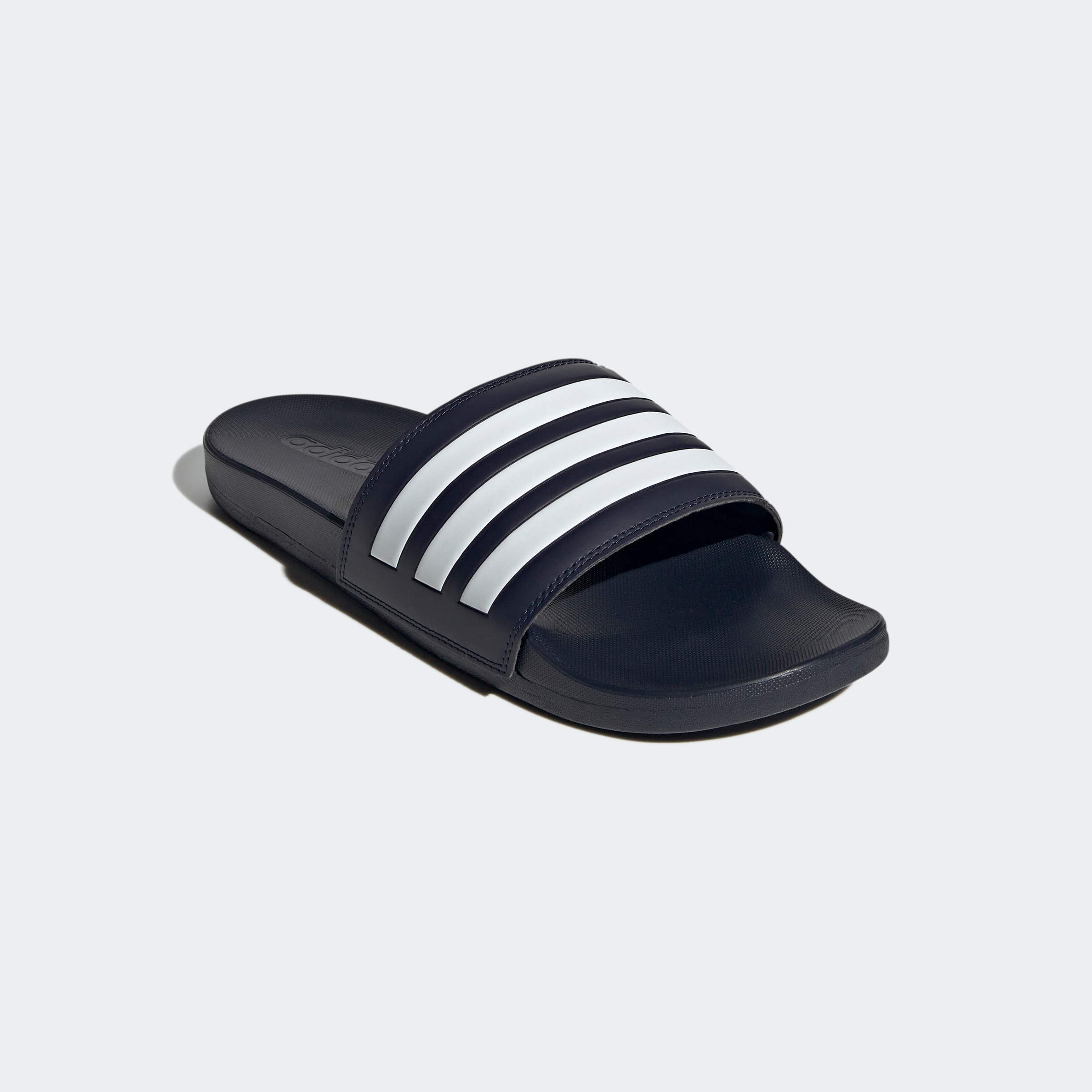 Badesandale ADIDAS SPORTSWEAR "COMFORT ADILETTE", Herren, Gr. 46, blau (legend ink, cloud weiß, legend ink), Synthetik, Schuhe