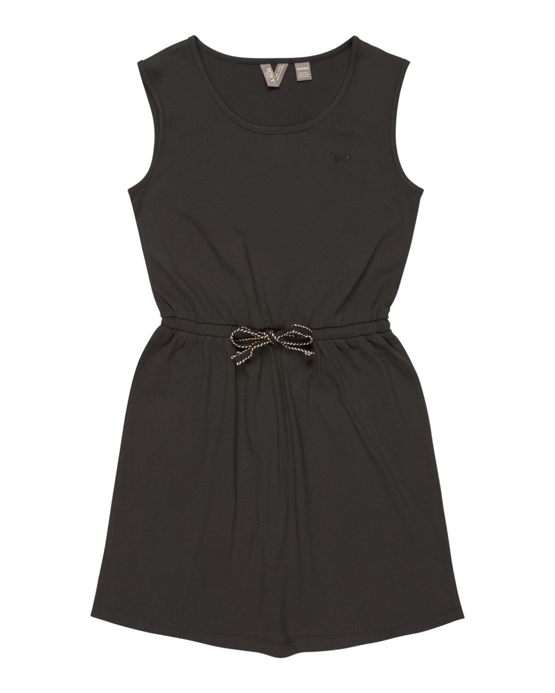 Jerseykleid ROXY "Surfs Up", Kinder, Gr. 6(115-120cm), Normalgrößen, grau (phantom), 100% Baumwolle, Kleider Image