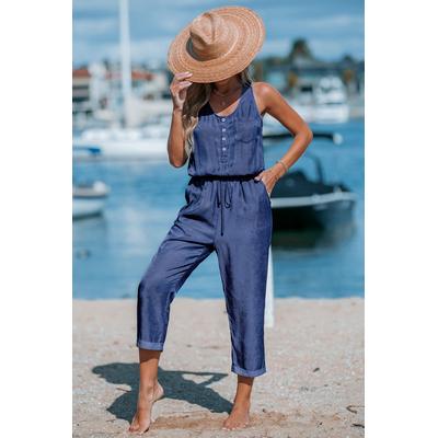 No Pressure Denim Jumpsuit