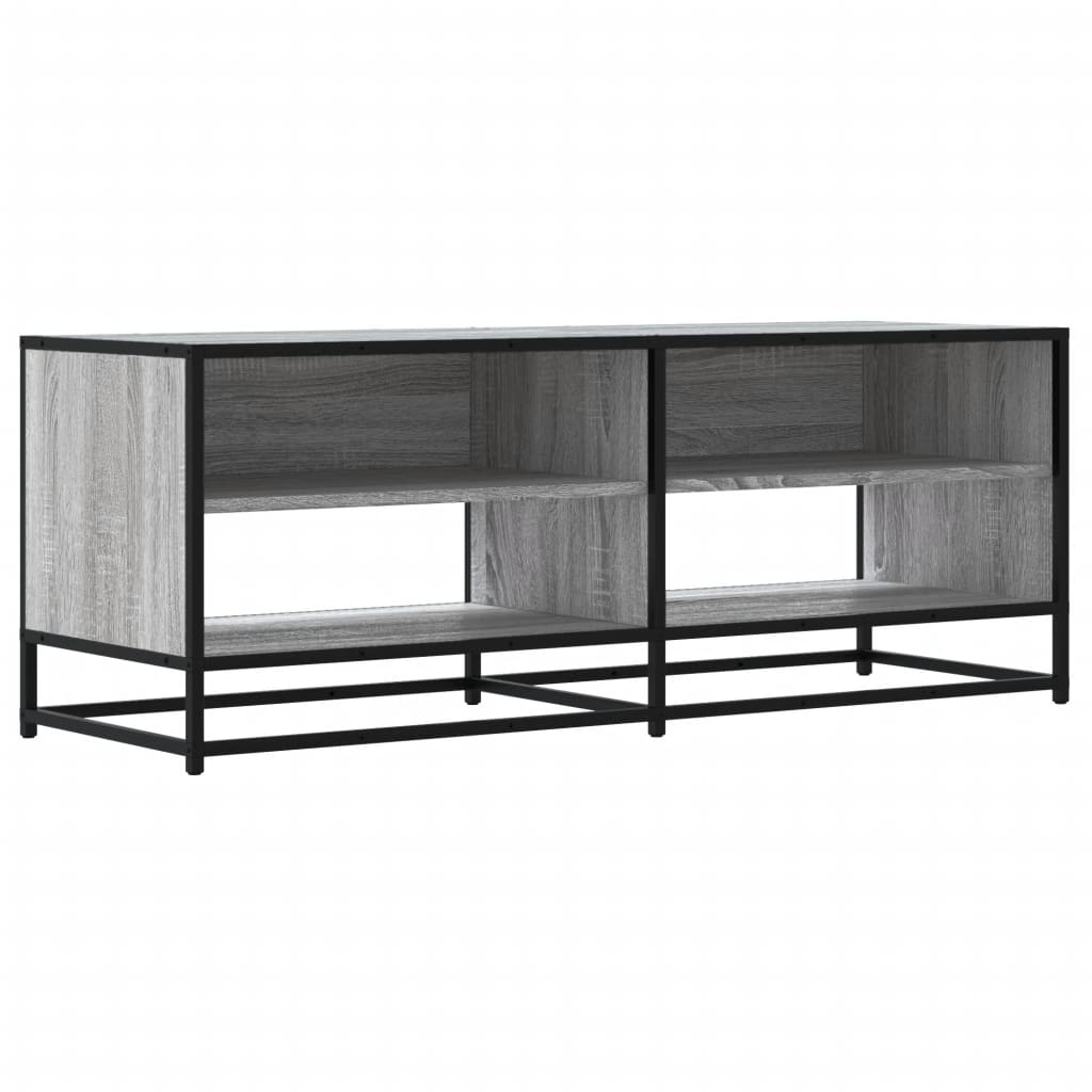 vidaXL TV-Schrank Grau Sonoma 120,5x40x46 cm Holzwerkstoff und Metall Image