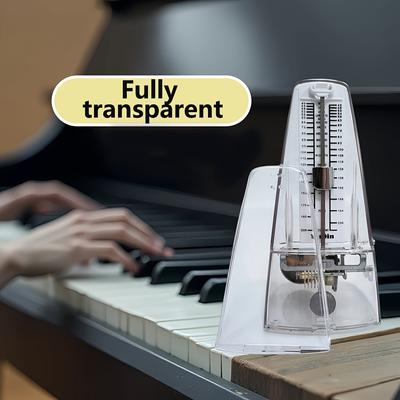 TEMU Pure Copper Movement Mechanical Metronome For Piano, Guitar, Guzheng, Erhu, And Violin - For Beginners' Pieces And , Musicians Image