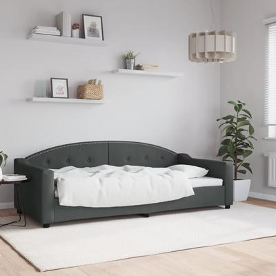 TEMU Daybed Dark Gray 90x200 Cm Fabric Image