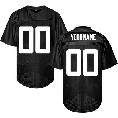 TEMU Customizable Men's American Football Casual Breathable Cool Embroidered Football Set Quick Drying Fashion Image