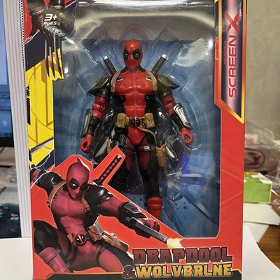 TEMU Deadpool Wolverine Action Figure Display Model Suitable For Parties, Home Decor Ideal Gift