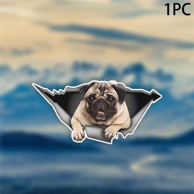 TEMU 1pc Pug Decal Pug Magnet Funny Car Sticker