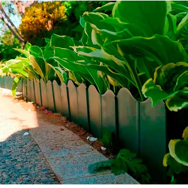 20 Stück Gartenzaun, Flurdekoration, Kunststoff-Pflanzzaun, freies Spleißen, Gartenbauzäun Image