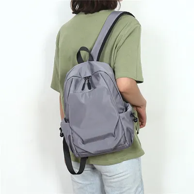 Backpack Men's Small Trendy Lightweight Waterproof Oxford Cloth Backpack Simple Casual Women Travel Small Backpacks
