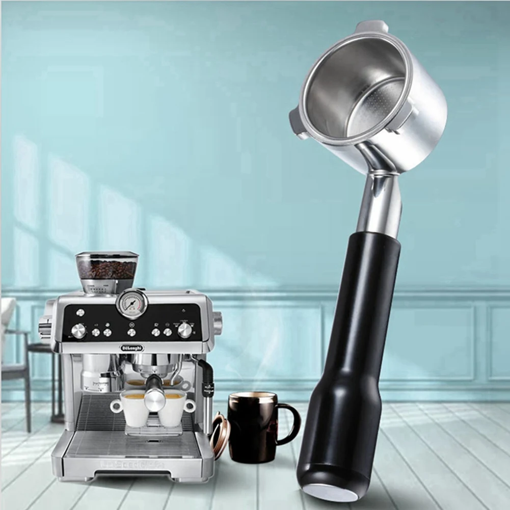 Beliebter 51 mm Kaffee-Siebträger ohne Boden für Delonghi 9 Serie EC9335 EC9665 EC9155 Ersatzfilterkorb Barista Tools