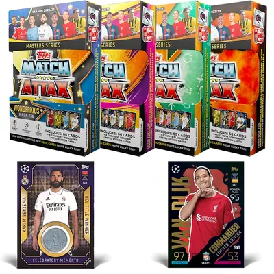 22/23 Topps Match Attax Champions League Mega Collector Blechdose Trading Collection Cards 4 Image