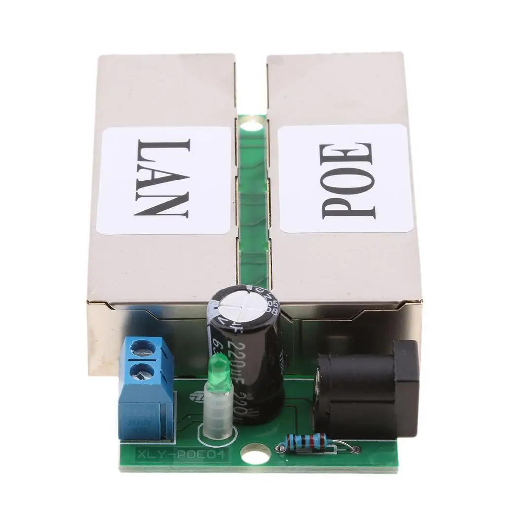 Poe Netzteil Modul Injektor für Ethernet Bridge Webcam schwarz Image