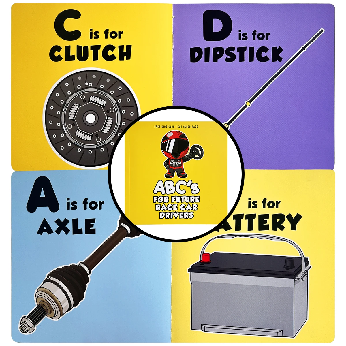 Buch zur Aufklärung und Erkenntnis der Früherziehung für Kinder – Buch über Autoteile: Geeignet für Kinder