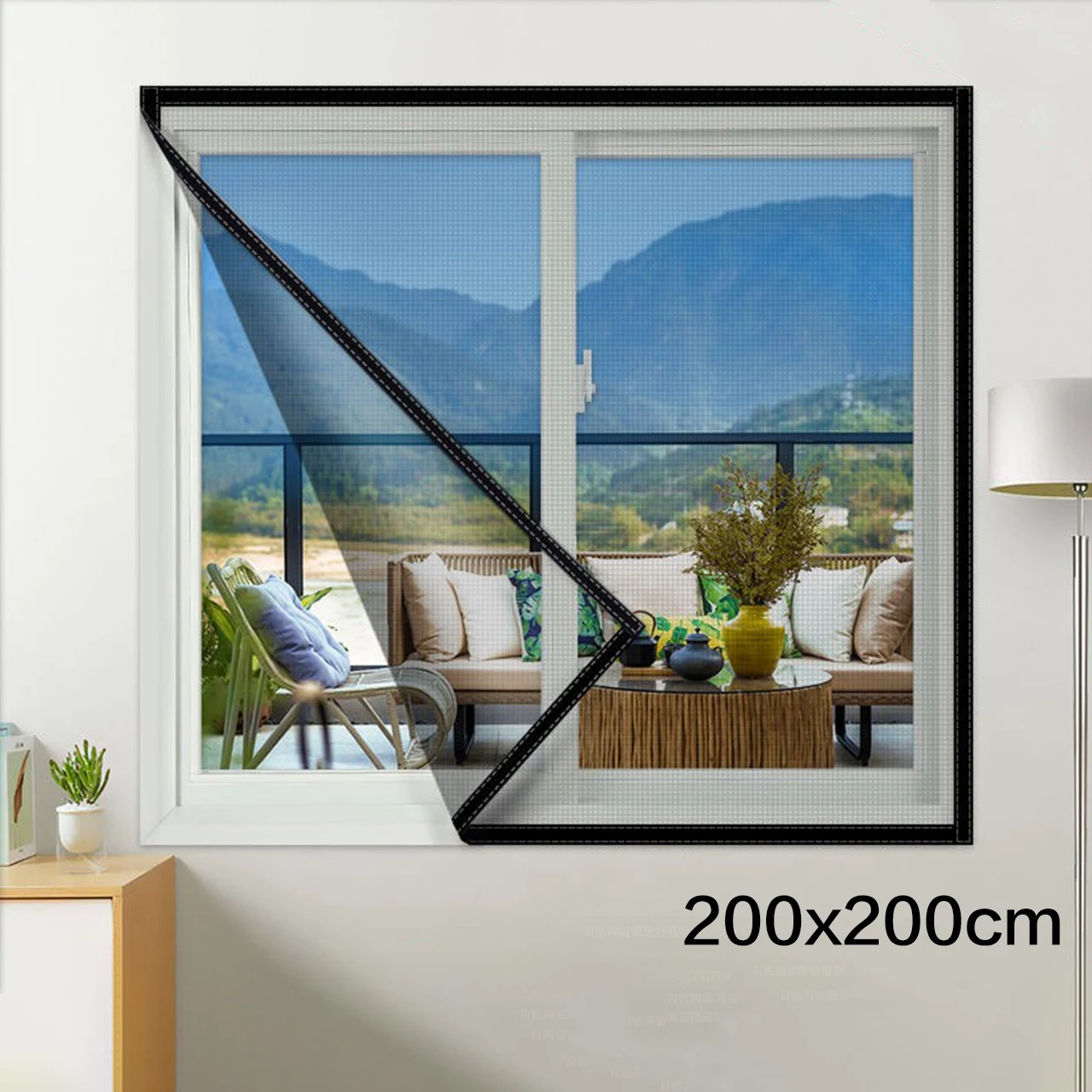 Fliegengitter Fenster Selbstklebend Mückennetz Insektenschutz Vorhang Netz Anti Mücken Insekten Fliegen Sommer Haus Schutz Einfa