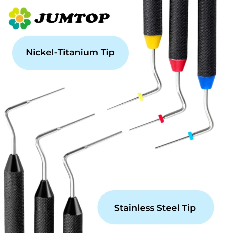 JUMTOP Dental Endo Buchanan Hand Plugger Fill Instrument # 0 # 1 # 2-Zahnarztinstrument mit Niti-/Edelstahlspitze Image