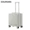 COLENARA Handgepäck-Reisegepäck, kleiner vorderer Laptop-Boarding-Koffer, USB-Lade-Trolley mit Rollen, rollender Koffer
