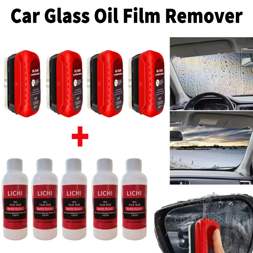 120 ml Automotive Auto Öl Film Reinigung Pinsel Auto Glas Öl Film Reiniger Hydrophobe Windschutzscheibe Öl Film Entferner für Auto fenster Image