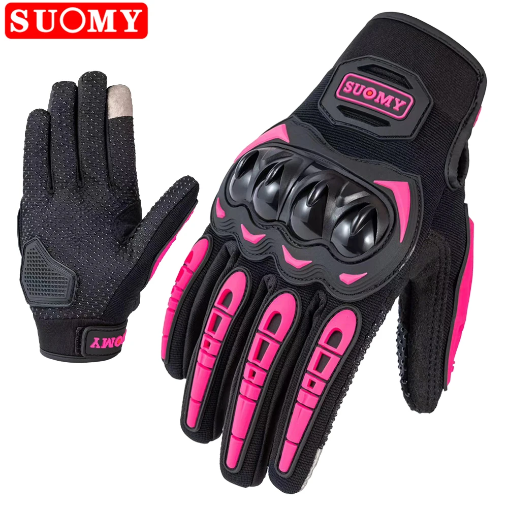 Suomy lady rosa motorrad handschuhe frauen sommer atmungsaktive motocross renn handschuhe motorrad fahrrad motorrad handschuhe für mann Image