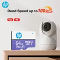 Scheda di memoria originale HP 64GB 128GB 256GB U3 4K Scheda Micro SD SDXC UHS-I C10 A1 V30 TF Flash Microsd per altoparlante HD Came