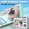 Appareil photo numérique 4K Appareil photo numérique 64MP 180 ° CCD à écran rabattable pour enfants,