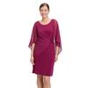 Cocktailkleid VERA MONT "Vera Mont Damen Cocktailkleid mit Raffung", Damen, Gr. 46, Normalgrößen, rosa (sweet berry), Obermaterial: 95% Polyester, 5% Elasthan. Besatz: 100% Polyester. Futter: 100% Polyester., elegant, figurbetont kurz, Rundhals,...