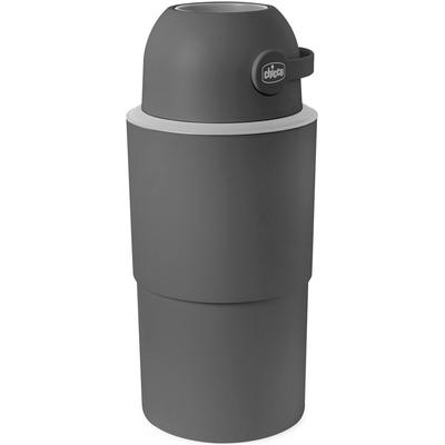 Windeleimer CHICCO "Teleskop, Odour off XL", Baby, Gr. H: 63cm, grau (dunkelgrau), Kunststoff, Mülleimer, inklusive 1 Pck. Müllbeutel Odour Off und einem Müllbeutelspender Image