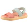 Riemchensandale TAMARIS, Damen, Gr. 42, grün (mint kombiniert), Lederimitat, casual, Schuhe, Plateau, Sommerschuh, Klettschuh, Sandalette in veganer Verarbeitung