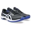 Tennisschuh ASICS "GAME FF CLAY", Gr. 45, schwarz-weiß (schwarz, weiß), Synthetik, sportlich, Schuhe, für Sandplätze, Clay, All-Court