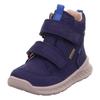 Winterboots SUPERFIT "BREEZE WMS: mittel", Kinder, Gr. 28, blau (dunkelblau), Nubukleder, unifarben, sportlich, Schuhe, Babyschuh, Klettschuh mit GORE-Tex, Größenschablone zum Download