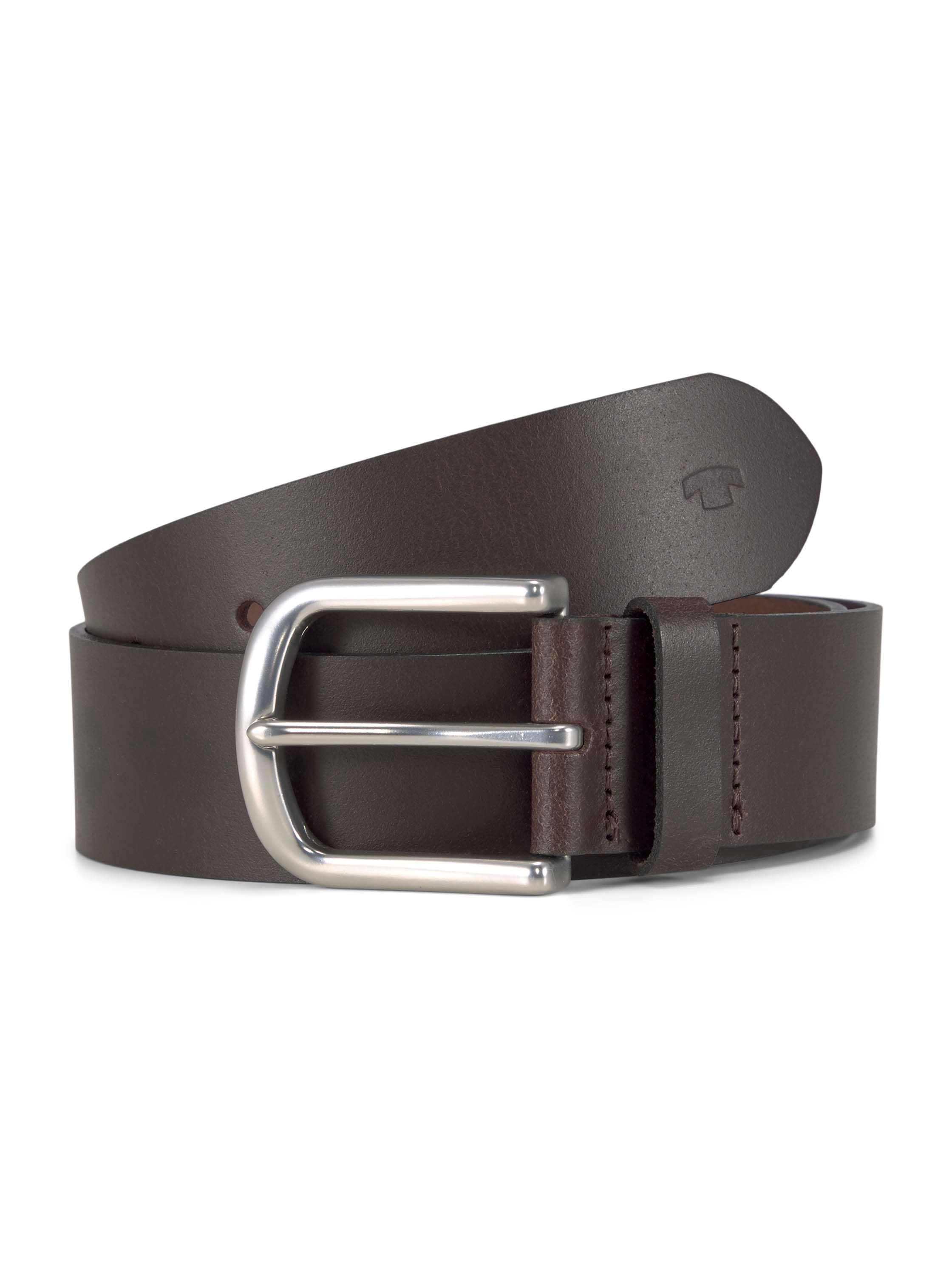 Synthetikgürtel TOM TAILOR "TTMARIO", Damen, Gr. 75, braun, Rindsleder, Casual,Modisch, Gürtel, 4 cm breiter Kinder Gürtel, Jungs Image