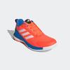 Hallenschuh ADIDAS PERFORMANCE "NOVAFLIGHT 2 INDOOR", Gr. 43, team solar orange, zero metallic, bright royal, Textil, Synthetik, sportlich, Schuhe, besonders geeignet für Volleyball