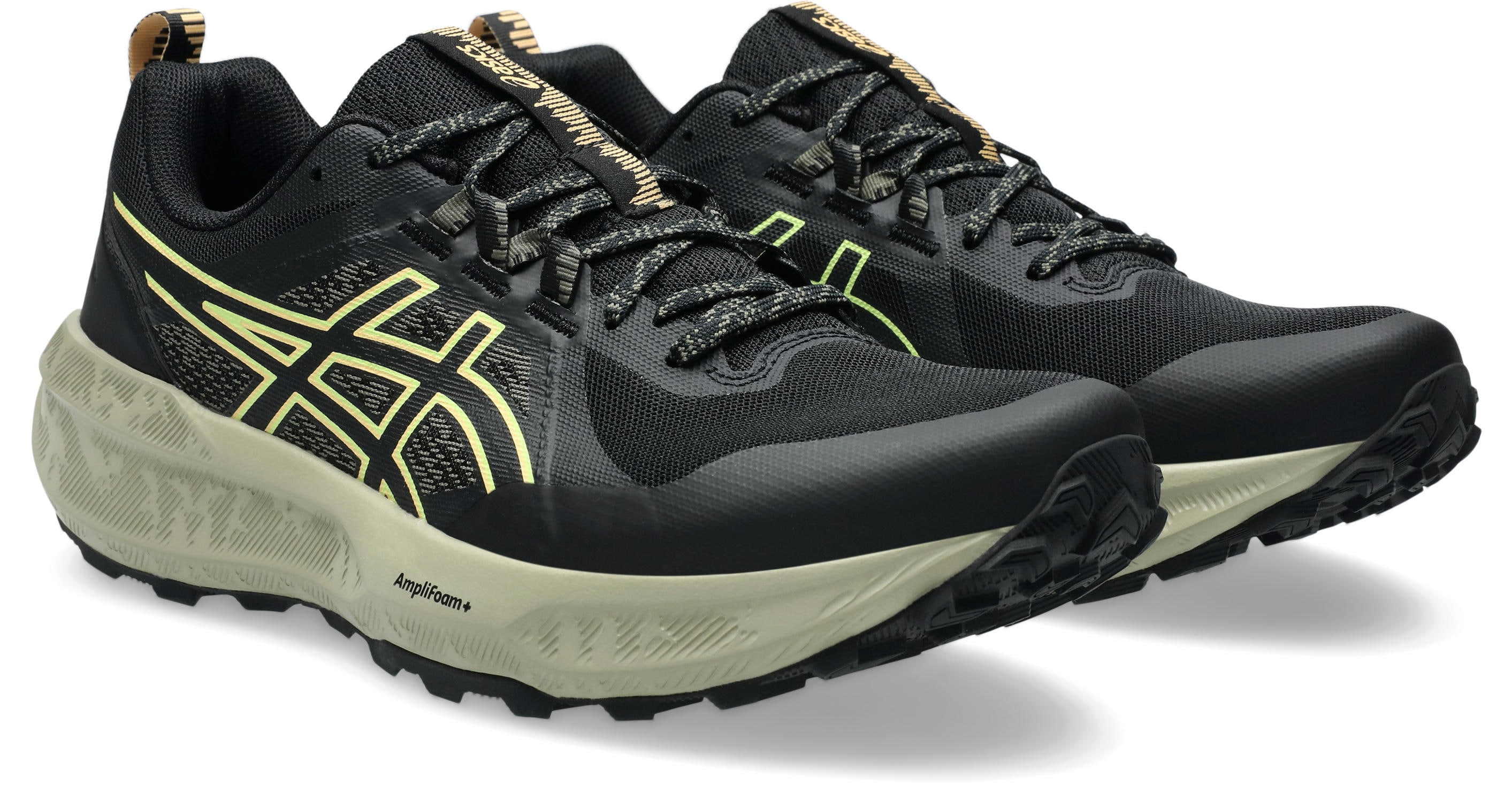 Trailrunningschuh ASICS "GEL-SONOMA 8", Herren, Gr. 42,5, schwarz, lime grün, Textil, Schuhe