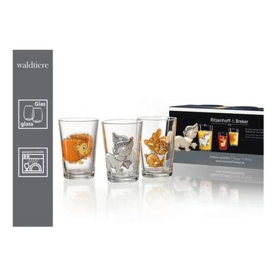 Ritzenhoff & Breker Kindergläser-Set Waldtiere 205 ml 6 Stück weiß Image