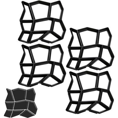TolleTour Pflasterform Betonform 4tlg. Betonform für Garten Terrasse. 43x43x4cm. Kunststoff Image