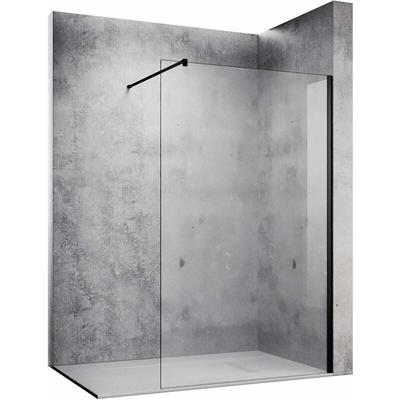 10mm Walk In Dusche Duschwand nano Klares Sicherheitsglas 140x200cm mit 120cm Stabilisierungsstange Image